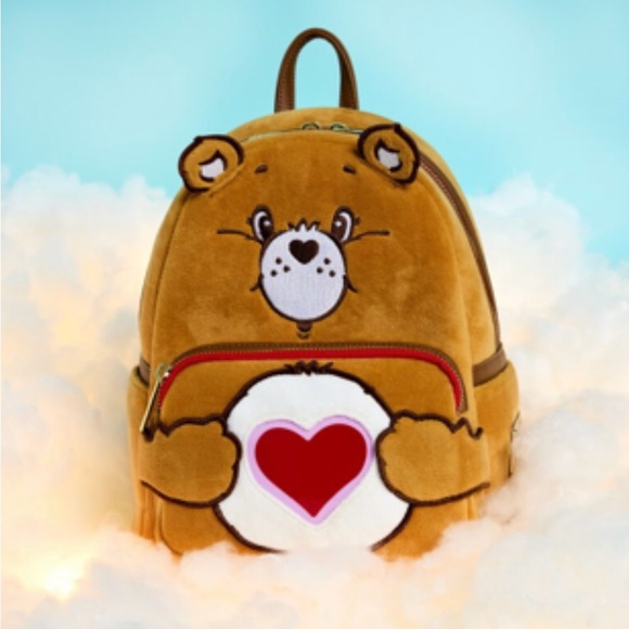 ⌛️6hrsale⌛️NWT Loungefly CareBears Tenderheart Bear Plush Light Up Glow Backpack - Picture 3 of 9